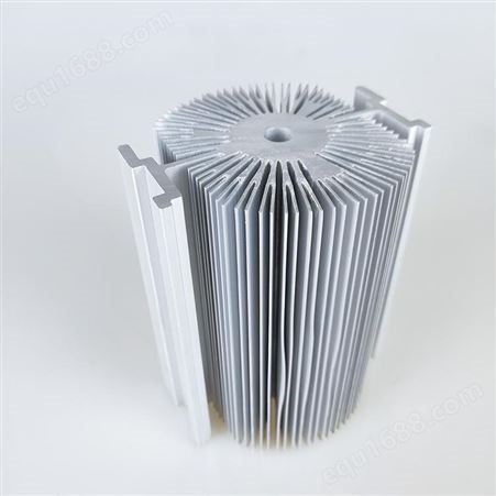 工业铝型材新思特厂家 太阳花电子散热器打磨氧化