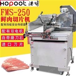 厚地FMS-250切片机商用切片机 立式全自动切片机 鲜肉切片机刨肉片机 批发销售
