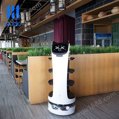 配送机器人培训 普渡机器人 超市送餐机器人 学校迎宾机器人