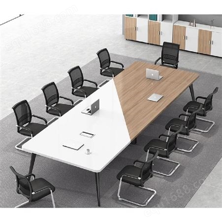 昆明办公家具 会议桌定做 大小型培训洽谈桌 长方形拼接桌椅组合