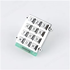 B661 工业锌合金键盘 定制透光按键键盘 接口密码键盘
