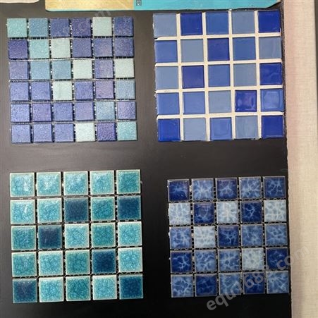 水池马赛克 瓷砖玻璃拼图 鱼池装饰 卫生间拼花贴片