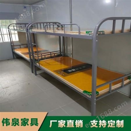 单双人高低铁架床双层加厚学生宿舍员工公寓上下床定制