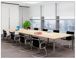 南昌办公家具实木办公室职员办公桌 简约大型会议桌机构培训桌椅组合