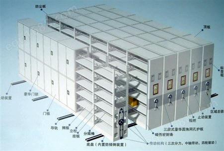 密集架 档案室密集柜 移动轨道式电动智能密集架 旺运厂家供应WY-0910