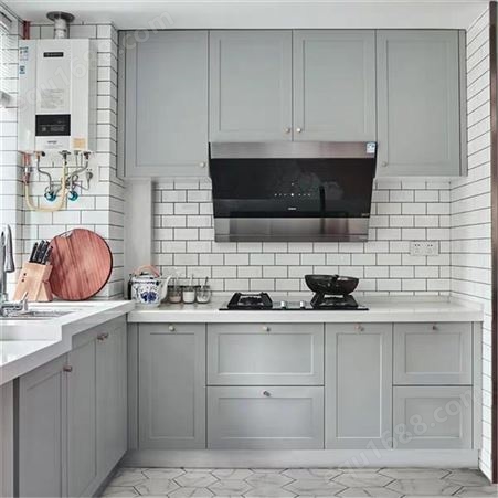 全屋整体橱柜 实木板材厨房可定制样式 雅赫软装设计